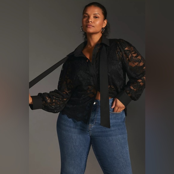 DOLAN Sheer Lace Blouse - Picture 9 of 9